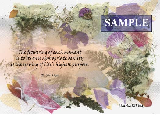 Flowering Of the Present Moment
